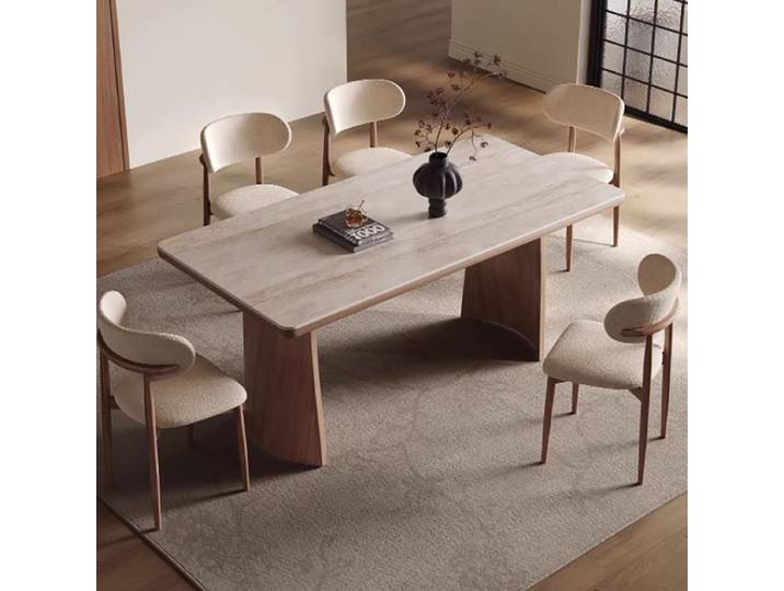 Table esthétique Premium Unique beauté créative Table à manger élégante Design moderne Tavolo Round Pranzo meubles de salle à manger