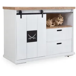Kommode SANSIBAR HALMSTAD (BHT 108x82x45 cm) - bunt - BHT 108x82x45 cm