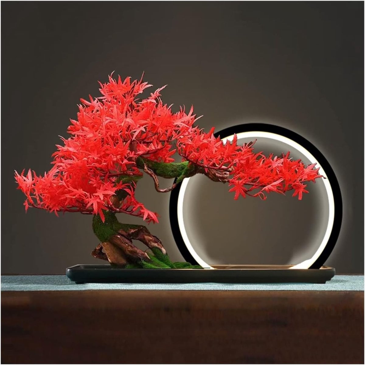 Onderhoudsvrije kunstmatige bonsai decoratieboom in het groen