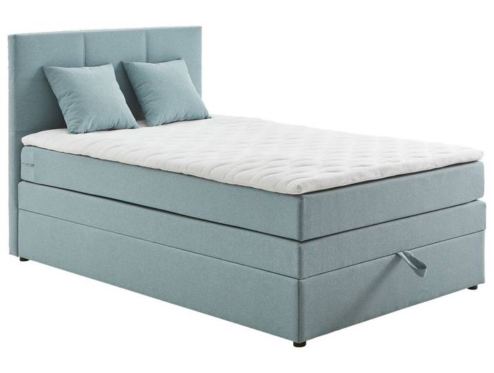Welnova Boxspringbett EVE, blau, Stoff