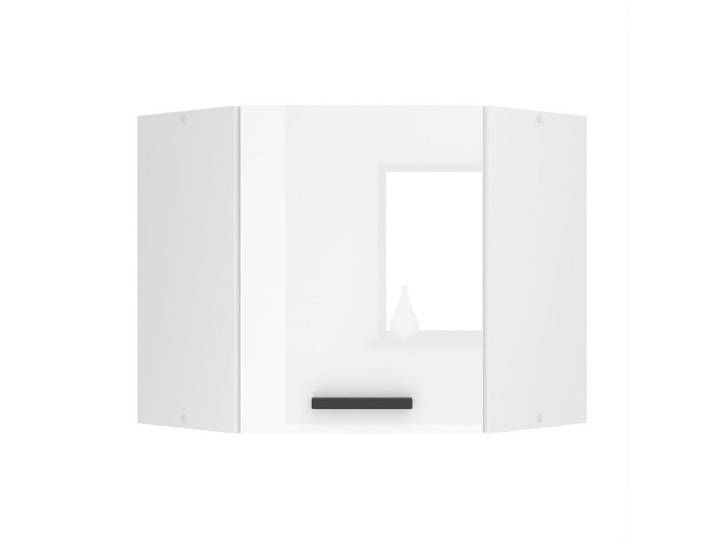 B Belini Group Hängeschrank SGN 60 cm, mit 1 Tür, Weiß Hochglanz, Holz, 60x58x60 cm, Küchen, Küchenmöbel, Küchenschränke, Küchenoberschränke