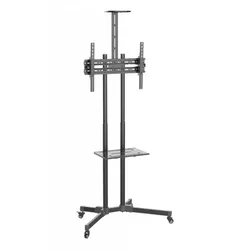 EFB ICA-TR216T TV Trolley für LCD LED TV 37-70”, schwarz, mit Ablage ICATR216T