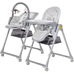 Kinderkraft Hochstuhl LASTREE, grau