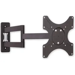 Techly Tiltable Wall Bracket (Wand, 25 kg, 19" - 37"), TV Wandhalterung, Schwarz