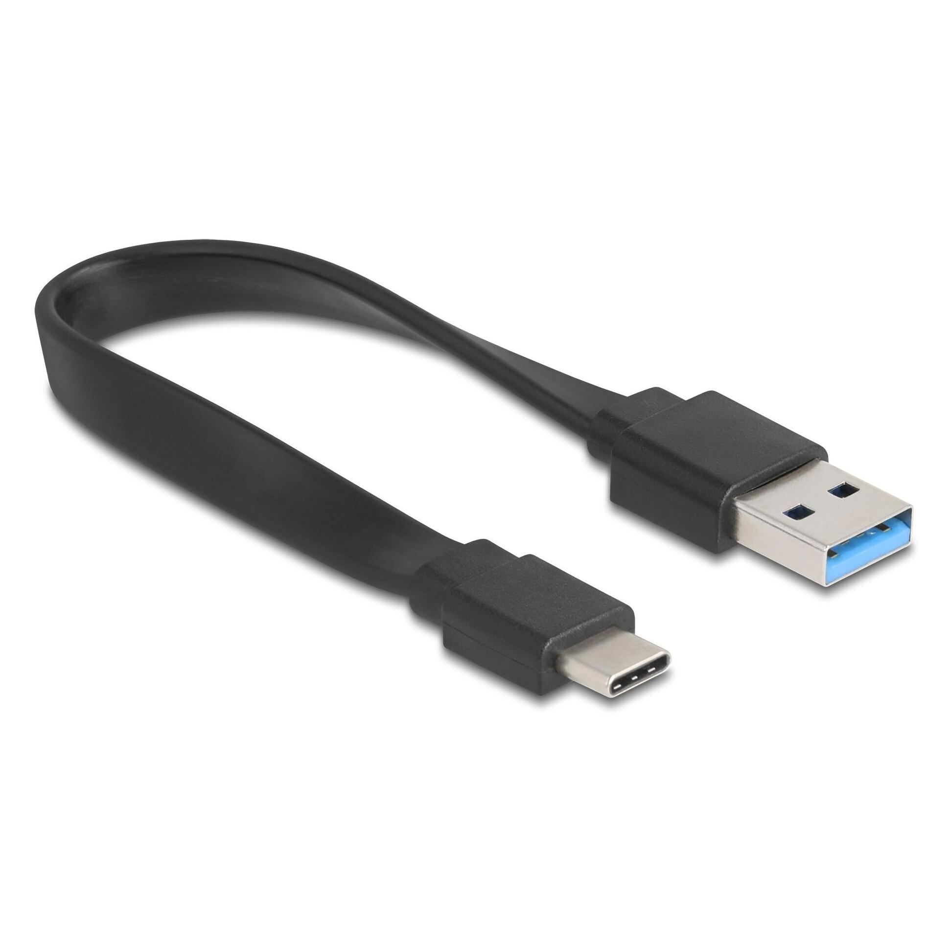 Delock 4 Port USB Hub 5 Gbps mit USB Typ-A oder USB Type-C Anschluss in transparentem Gehäuse (USB-A, USB-C, 4 Ports) (64335)