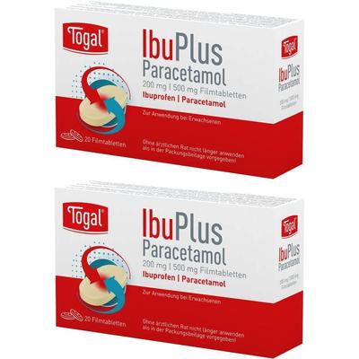 Togal IbuPlus Paracetamol 200 mg/500 mg Filmtabl. 2x 2x20 St Filmtabletten