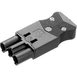 Adels-Contact 17962 Netz-Steckverbinder AC Stecker, gerade Gesamtpolzahl: 2 + PE 16 A Schwarz 1 St.