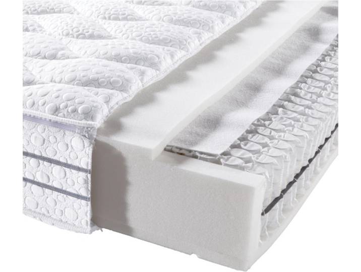 FAN Taschenfederkernmatratze, Weiß, H2, rechteckig, 160x200 cmes Vertrauen - Oeko-Tex®, Härtegradauswahl, Über- und Sondergrößen erhältlich, Bezug abnehmbar/waschbar, Ober- Unterseite versteppt, wendbar, optimale Belüftung, für verstellbare Lattenroste geeignet, Tragegriffe, atmungsaktiv, schadstoffgeprüft, aktive Schulterzone, alternative Größen orthopädische Matratze, Schlafzimmer, Matratzen Shop, Matratzen, Taschenfederkernmatratzen