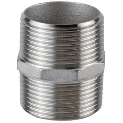 Springer, Holzverbinder, Doppelnippel NPS=2 ′′ 340, 8-kant L 58,5 mm (5 Stk.)