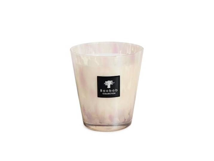 Baobab Max 16 Pearls White Kaars, kaarswas, 16 cm, 16 x 10 x 16 cm