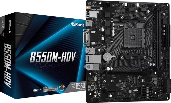 Carte Mère ASRock B550M-HDV (AM4) Micro ATX