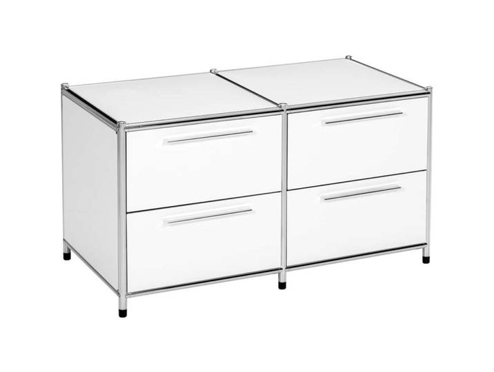 Regal Cubo weiss Metall B 80 T 40 H 40 cm - Regal