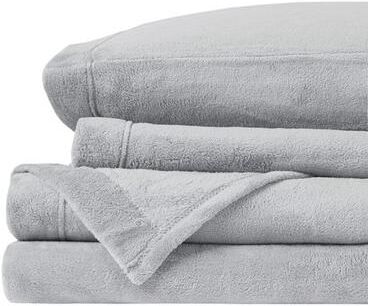 Jla Home/E & E Co. Ltd Soloft Microplush Sheet Set, Twin, Gray