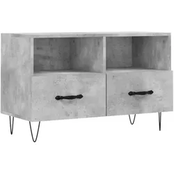 vidaXL TV-Schrank Betongrau 80x36x50 cm Holzwerkstoff