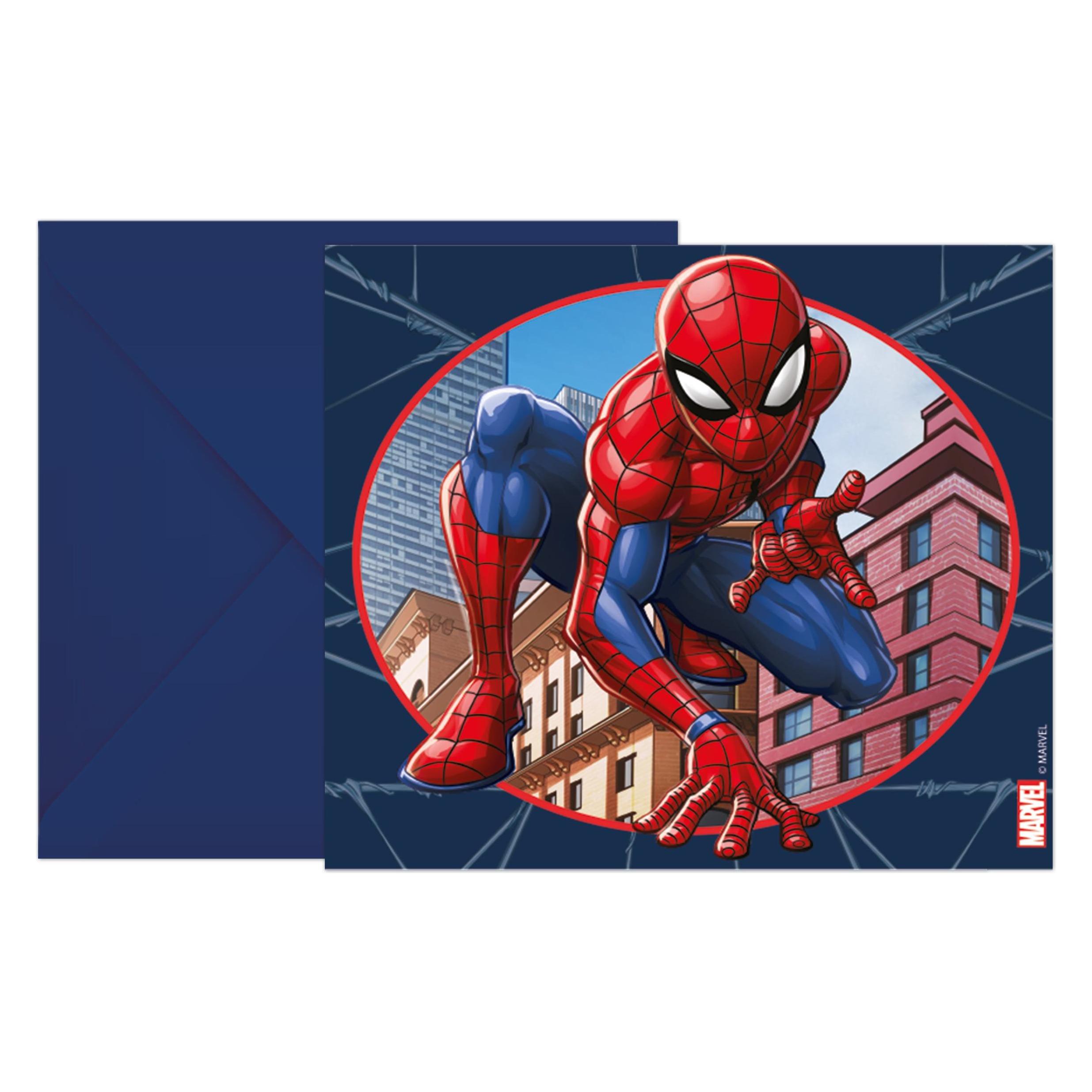 Spiderman Einladung (6 Stk.) (728.93951)