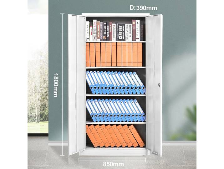 Armoire de rangement en métal personnalisée à 2 portes, mobilier de bureau, classeur en acier, fabricant