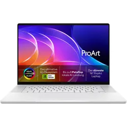 ASUS ProArt P16 NVIDIA RTX Spark N1X 64 1TB H7607BA-SE400X W11P (16", 1000 GB, 64 GB, DE), Notebook, Weiss