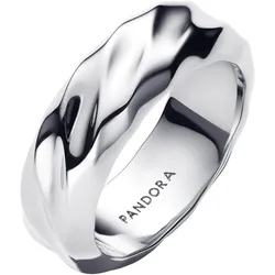 Pandora 193886C00 Breiter Bandring für Damen Wellig Silber, 54/17,2