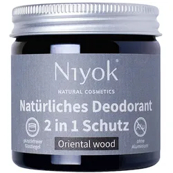 40ml Niyok 2 in 1 anti-transpirante Deocreme - Oriental wood