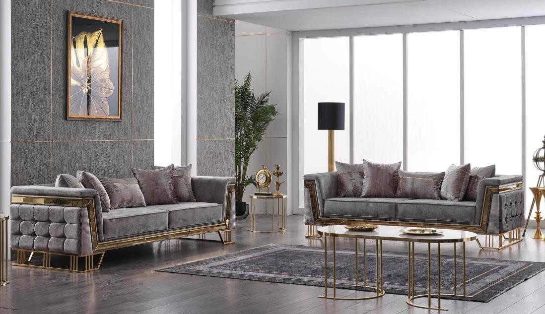 Luxus Modern Designer Sofa Set Dreisitzer Textilmeubelen