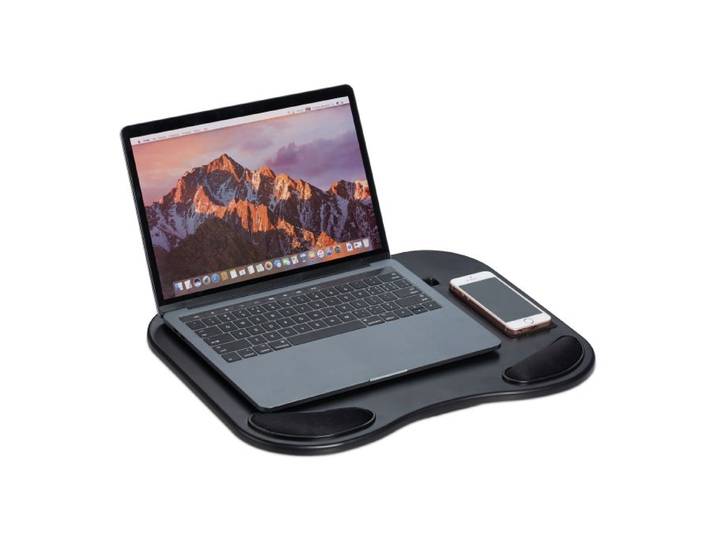 Relaxdays Kniekissen Laptop schwarz
