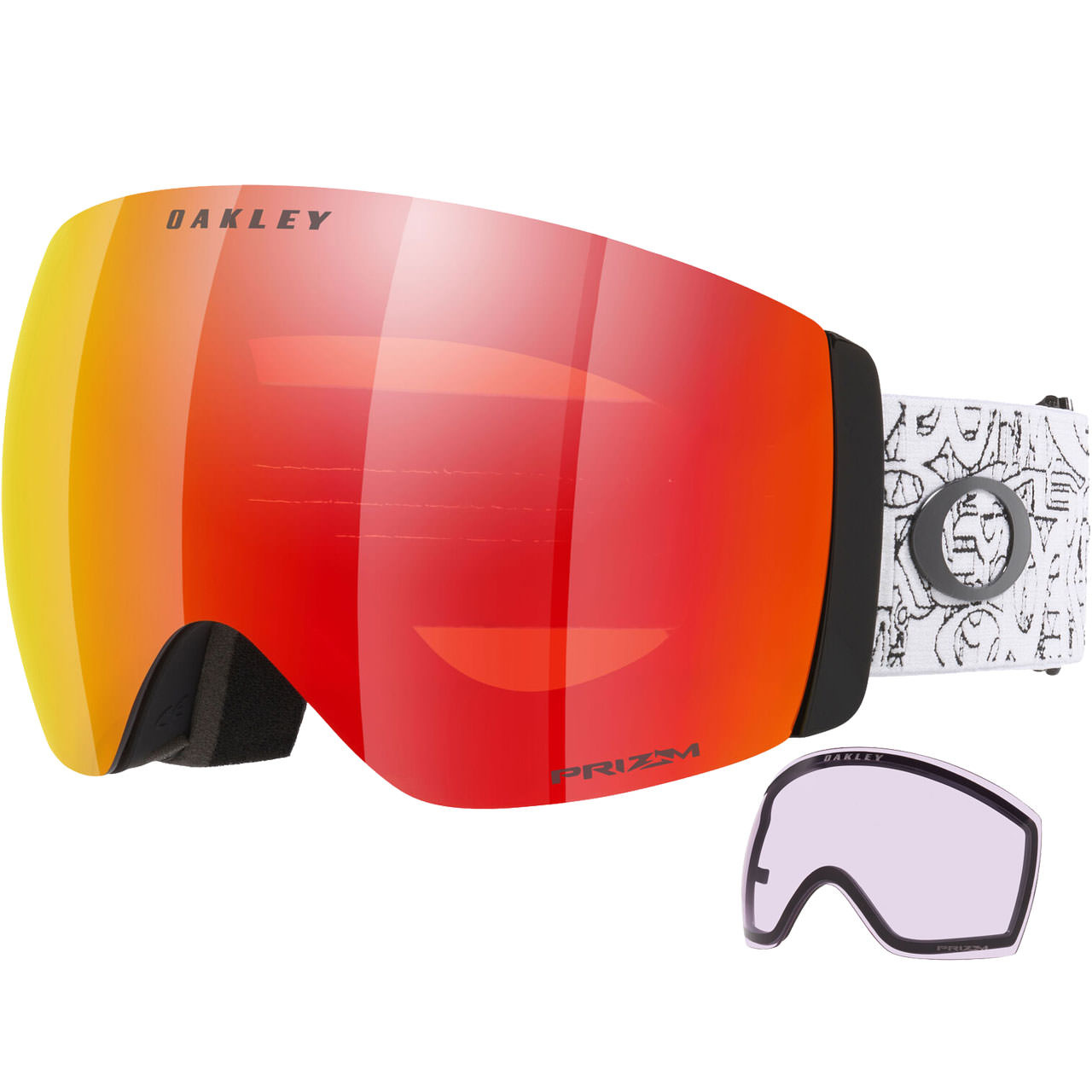 Oakley Flight Deck Pro L black ghost / Prizm Torch Iridium + Ersatzscheibe