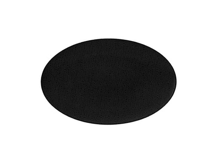Seltmann Weiden Life Fashion Servierplatte 40x26 cm – Ovale Porzellan Platte mit strukturiertem Relief-Muster, spülmaschinenfest & mikrowellengeeignet, Anrichten & Servieren – Glamorous Black