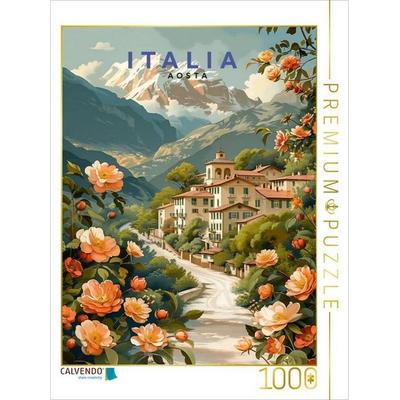 CALVENDO Puzzle Aosta, Aostatal | 1000 Teile Lege-Größe 64x48cm Foto-Puzzle für glückliche Stunden