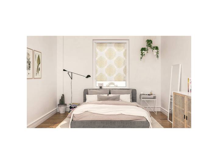 Verdunklungsrollo Stripy Boho Drop 120 x 150cm Beige/Beige
