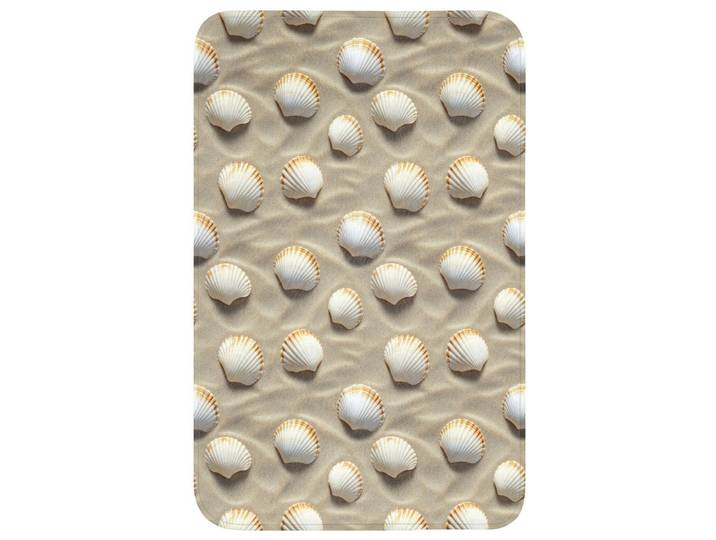 WC-VORLEGER Muscheln - Sand - Maritim WC Teppich 50x80 cm