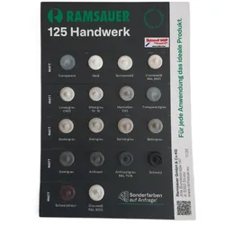 Ramsauer 125 Handwerk Silikon Dichtstoff Faltbare Farbkarte-Tupfenkarte
