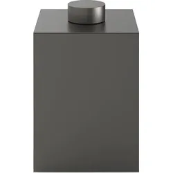 Century Badezimmerbehälter 27,5 cm dunkles Metall matte mit Deckel