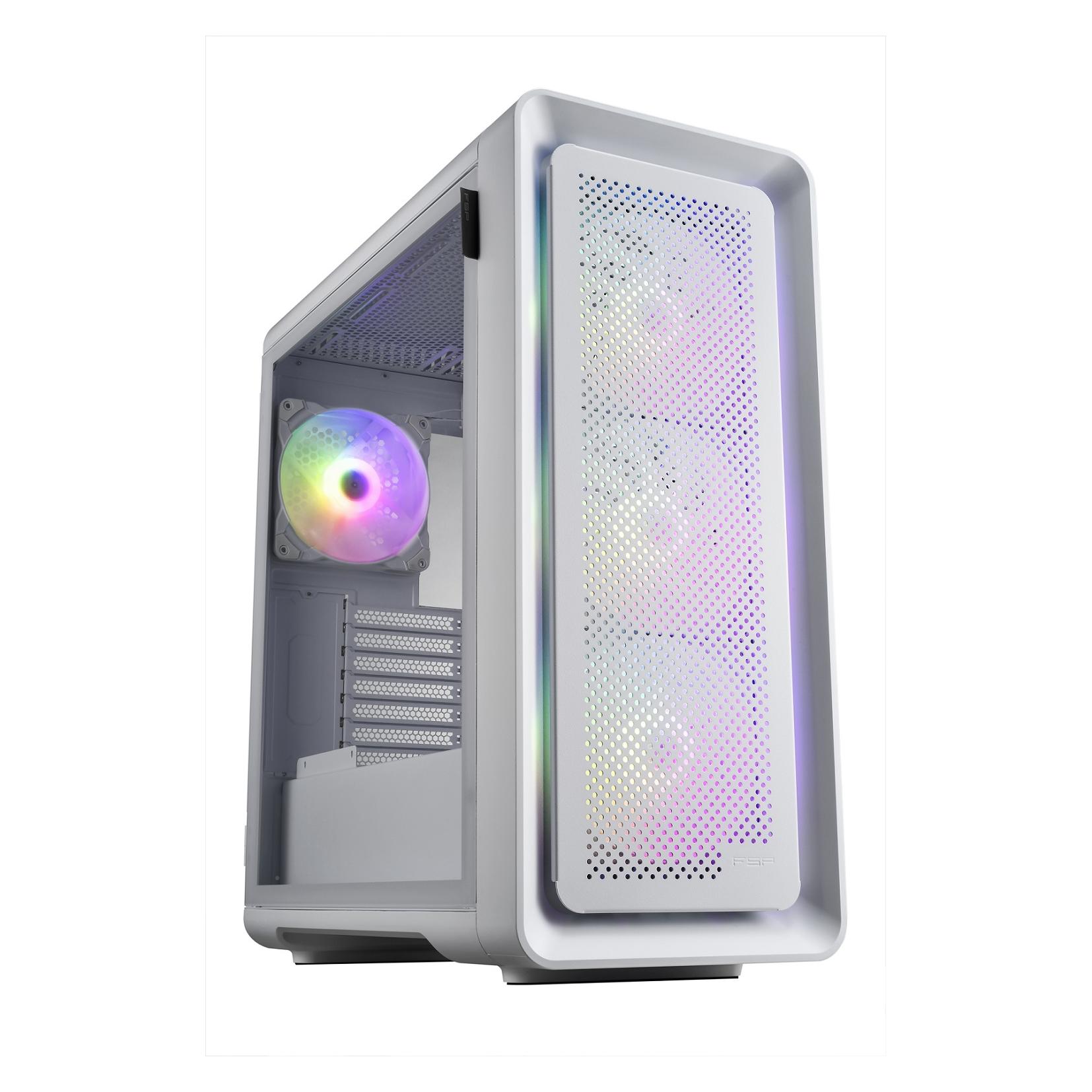 Fortron FSP CUT593P E-ATX Ultra Tower 3xARGB WHITE (ATX, mATX, Mini-ITX) (POC0000205)