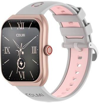 Uplifted Goods AMOLED Smartwatch With Bluetooth Calling And Health Tracking rose Gold