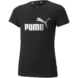 PUMA Ess+ Metallic Logo T-Shirt Mädchen PUMA black 152