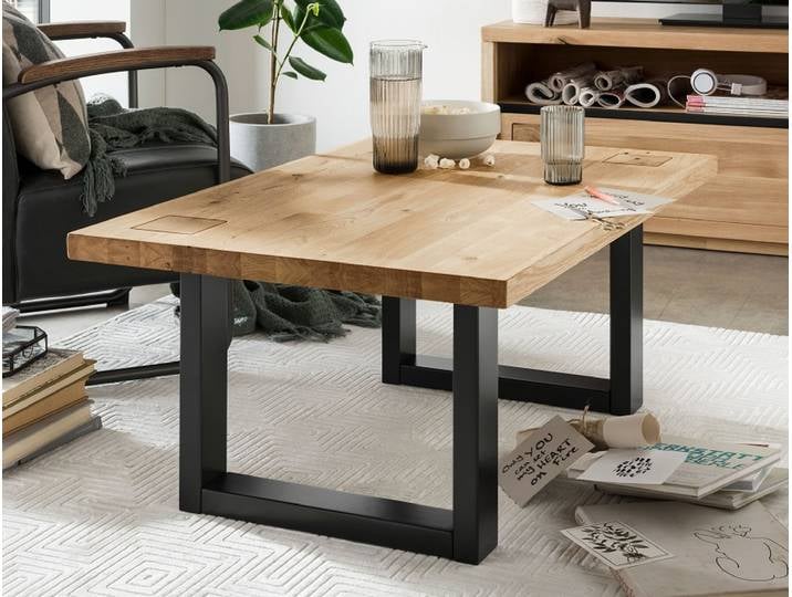 Couchtisch 110x70cm 'Bergamo' Wildeiche geölt WZ-0159