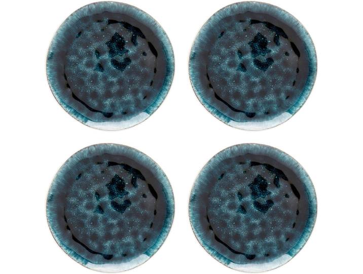 Teller KARE DESIGN Azur , blau, H:2,1cm Ø:20,5cm, Steingut, Speiseteller, Teller, verschiedene Grössen, aus Steingut