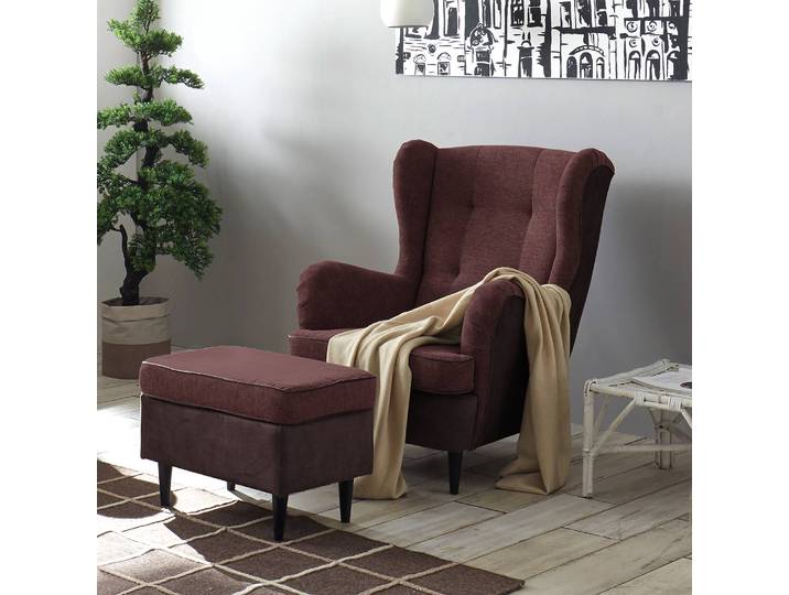 Fauteuil Marron Microfibre Salvo Sans repose-pieds 78 x 102 x 98cm