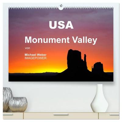 USA - Monument Valley (hochwertiger Premium Wandkalender 2027 DIN A2 quer), Kunstdruck in Hochglanz