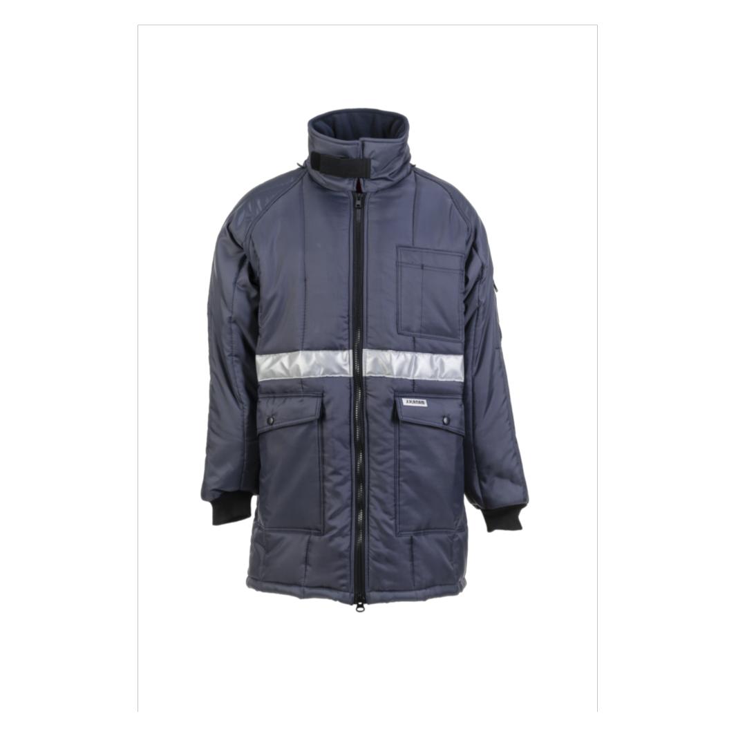 Planam Kühlhaus Parka marine, Innenfutter rot XXXL S (S) (42965446)