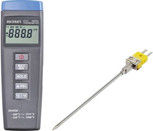 VOLTCRAFT K101 + TP 203 Temperatur-Messgerät Fühler-Typ K