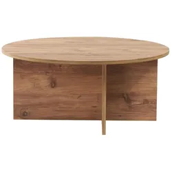 COUCHTISCH mit abgerundeter Platte - soleil 90/90/40 cm