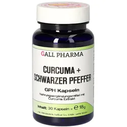 Curcuma+schwarzer Pfeffer GPH Kapseln 30 St