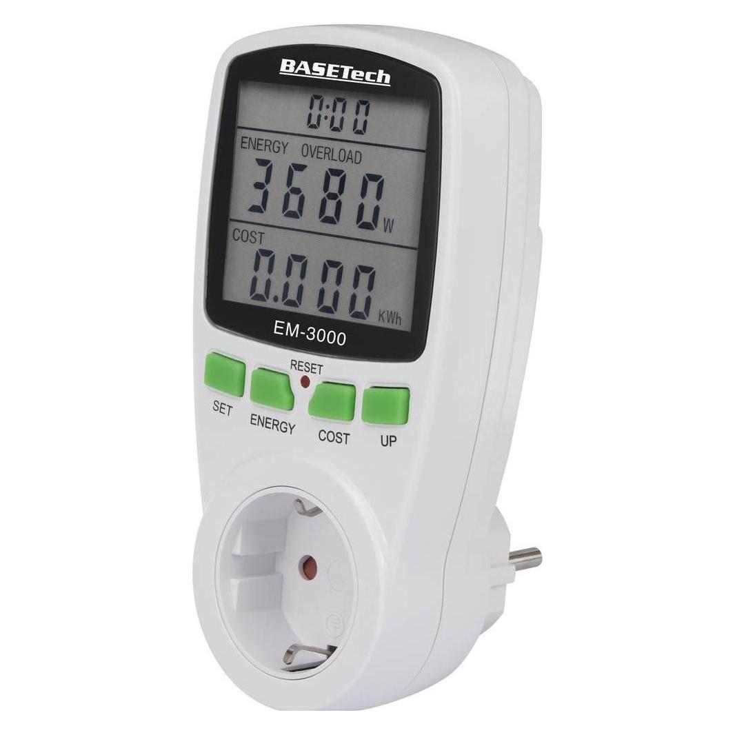 Basetech EM-3000 Energiekosten-Messgerät Kostenprognose (BT-1611632)