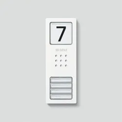 Siedle&amp;Söhne Gehäuse-Oberteil CA 812-4/CA 850-4 W
