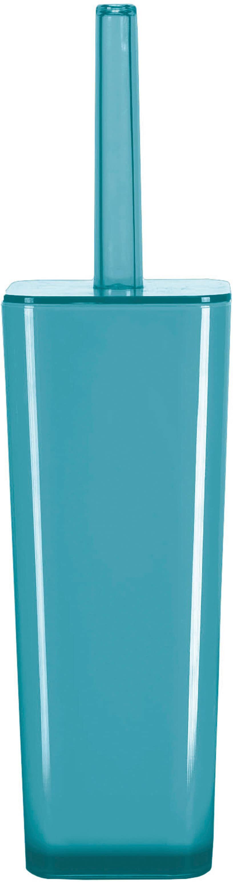 WC-Garnitur KLEINE WOLKE "Easy", blau (türkis), Kunststoff, Reinigungsbürsten, WC-Garnitur
