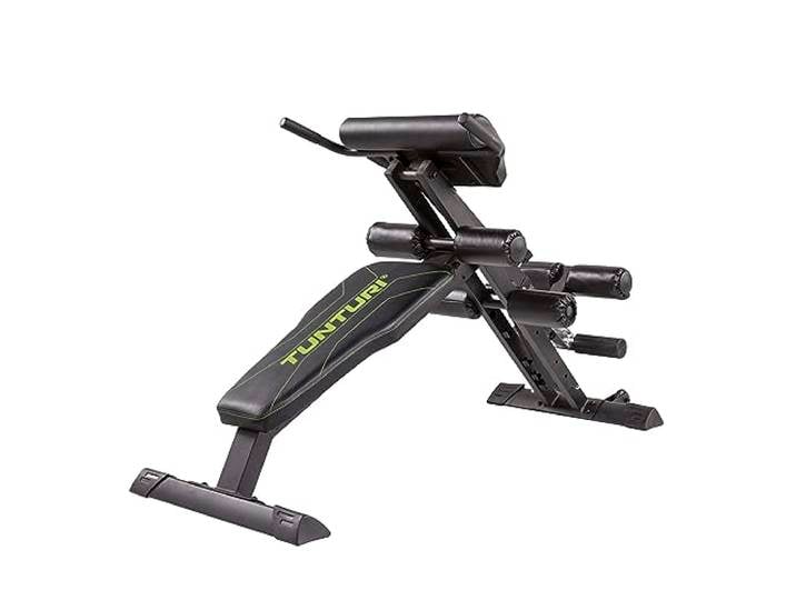 Tunturi CT80 Rückentrainer & Bauchtrainer/Bank/Core Trainer/Hyperextension - Klappbar, für zuhause