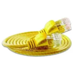 2x Wirewin Slim Patchkabel: UTP, 7.5m, gelb (UTP, CAT6, 7.50 m), Netzwerkkabel