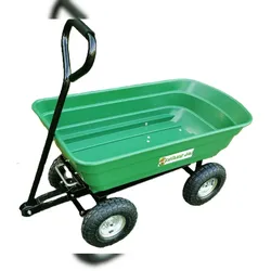 BURI Gartenwagen 75 Liter mit Kippfunktion Handwagen Transportwagen Bollerwagen Karre