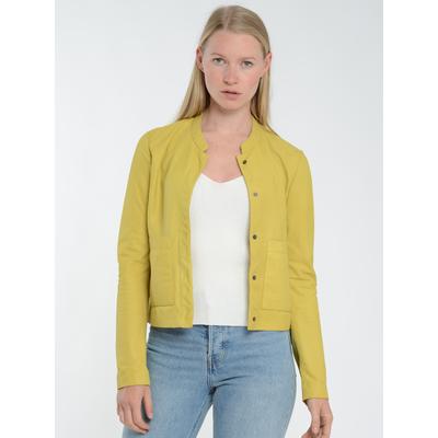 Lederjacke JAGGER & EVANS "42021260", Damen, Gr. S, gelb, Obermaterial: 100% Ziegenleder, ohne Bündchen, Jacken